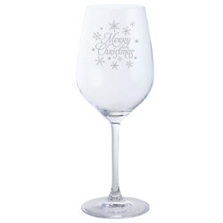Dartington Crystal 'Merry Christmas' Single Wine Glass